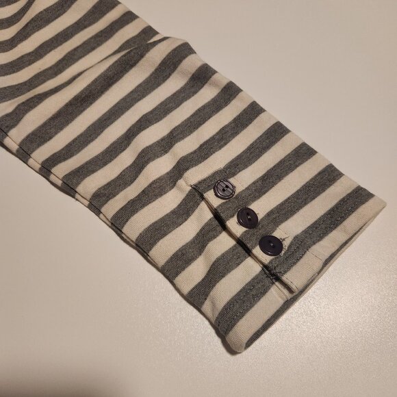 Market & Spruce Torin French Terry Blazer Blue Gray / Ivory‎ Striped XL NEW - Picture 7 of 16